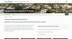 Desktop Screenshot of cap.calpoly.edu