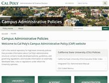 Tablet Screenshot of cap.calpoly.edu