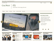 Tablet Screenshot of its.calpoly.edu