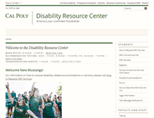 Tablet Screenshot of drc.calpoly.edu