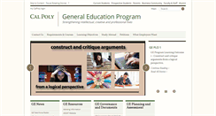 Desktop Screenshot of ge.calpoly.edu