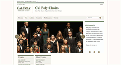 Desktop Screenshot of choirs.calpoly.edu